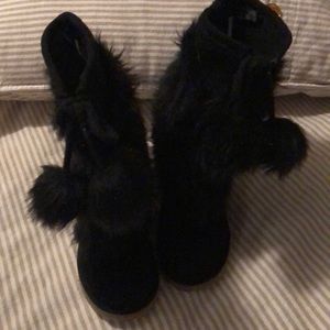 Furry boots